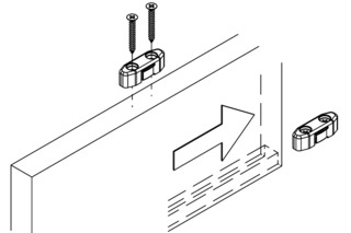 Befestigungsset HAWA zu Holzfestteil