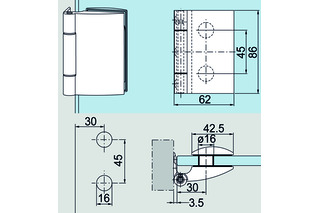 Glastürband DORMA GLAS Studio Arcos