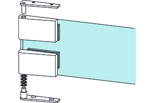 Eckbandset DORMA GLAS