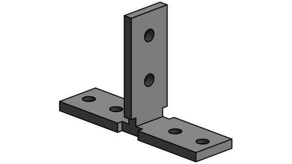 Basis und Top-Frame oder Frame Verbinder LÄNGLE AL-OFFICE-CT