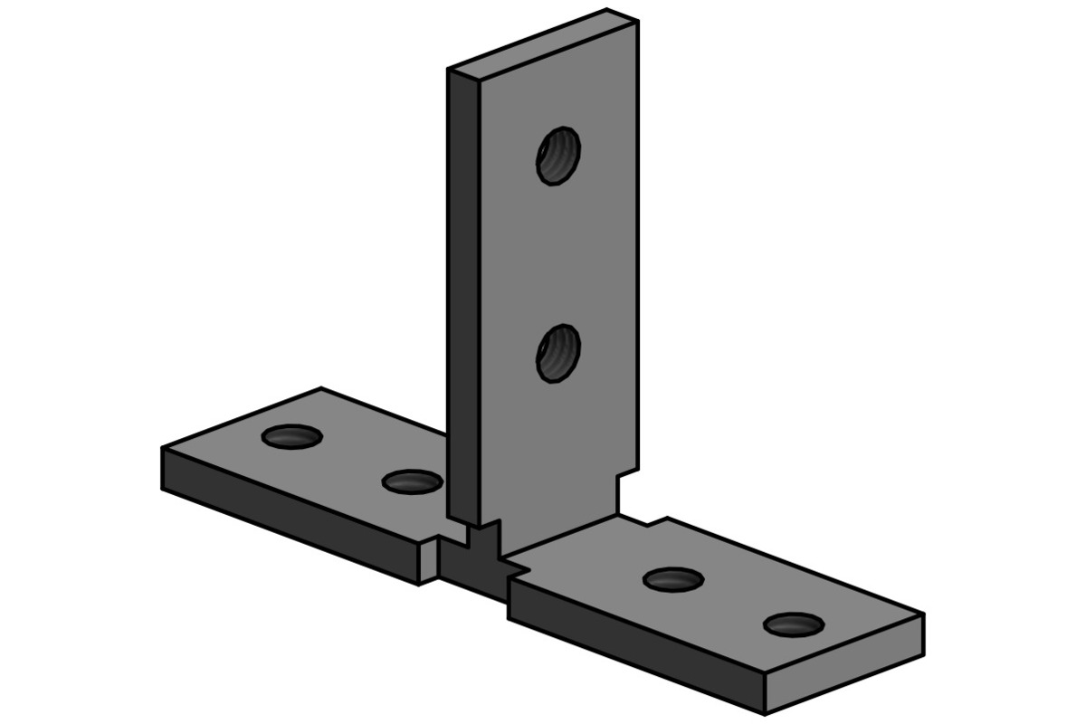 Basis und Top-Frame oder Frame Verbinder LÄNGLE AL-OFFICE-CT