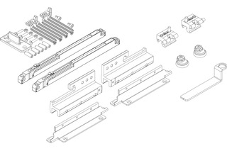 Zubehör-Set VITRIS Portavant M50/M80 WOOD