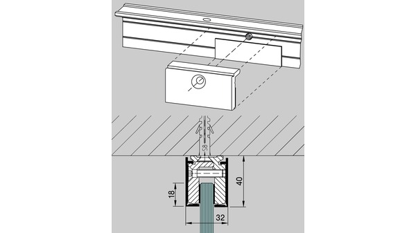 Wandanschlussprofil-System DORMA GLAS