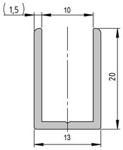 Glasabschluss-U-Profile