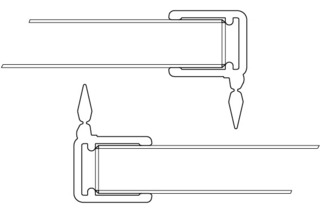 Vertikale Dichtleisten VITRIS Aquant 40