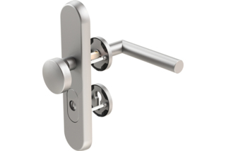 Schutztürdrücker-Garnitur GRIFFWERK Titano_882/Lucia Professional