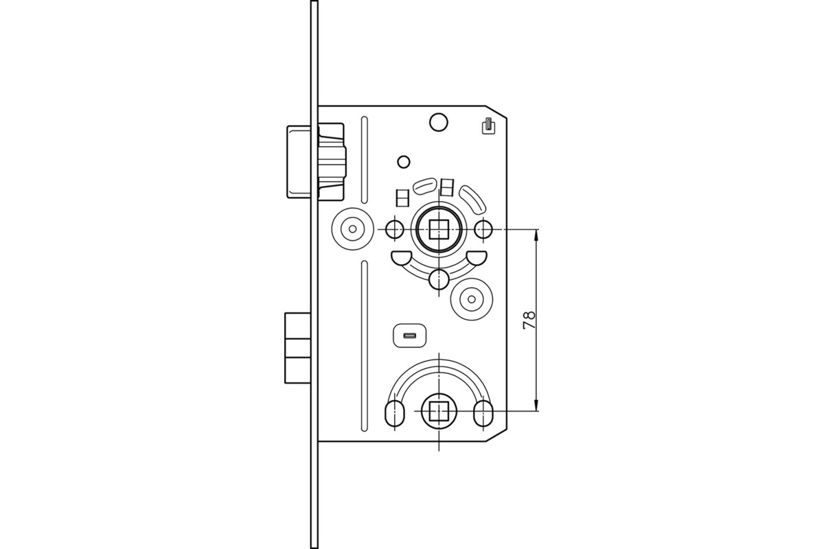 Zimmertür-Einsteckschlösser SSF Serie 10