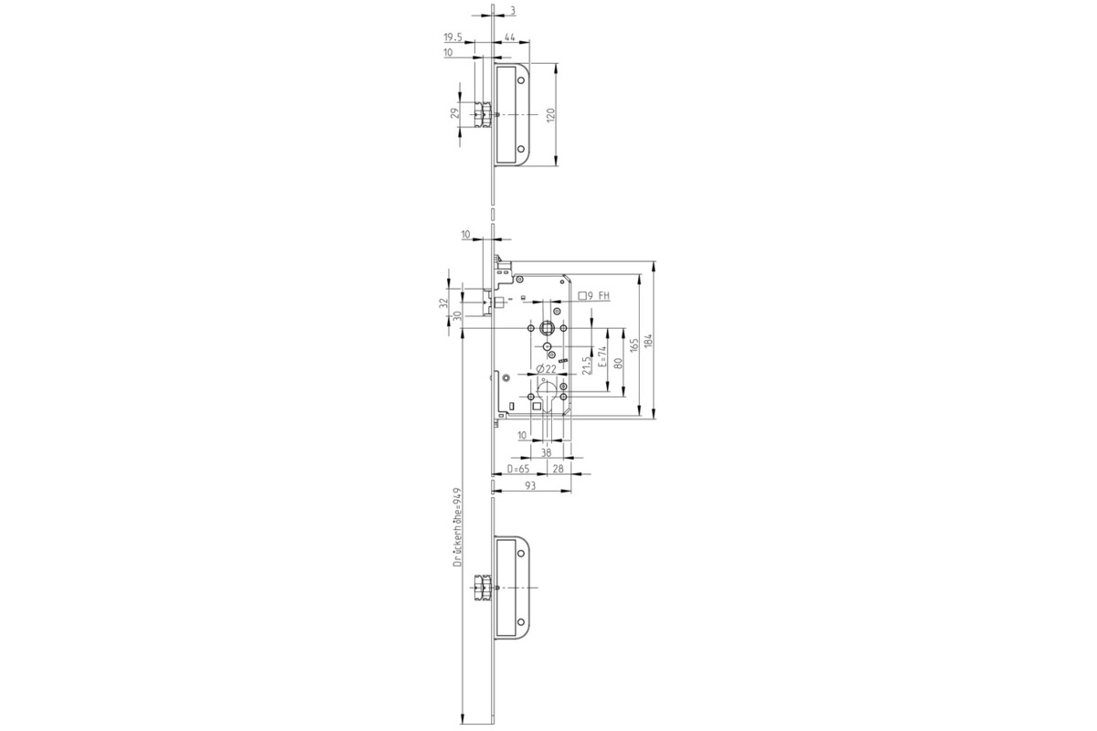 Panikschloss G-U SECURY-Automatic 2110 PBa