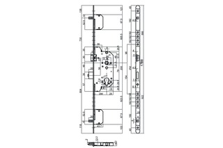 Panik-Sicherheits-Mehrpunktverriegelung MSL PANIK TRIBLOC 1859 PE-ZF