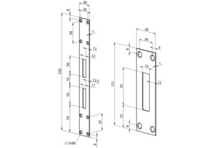 Flachschliessblech-Set EFF-EFF 819