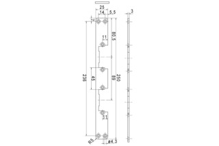 Flachschliessblech EFF-EFF 55B35