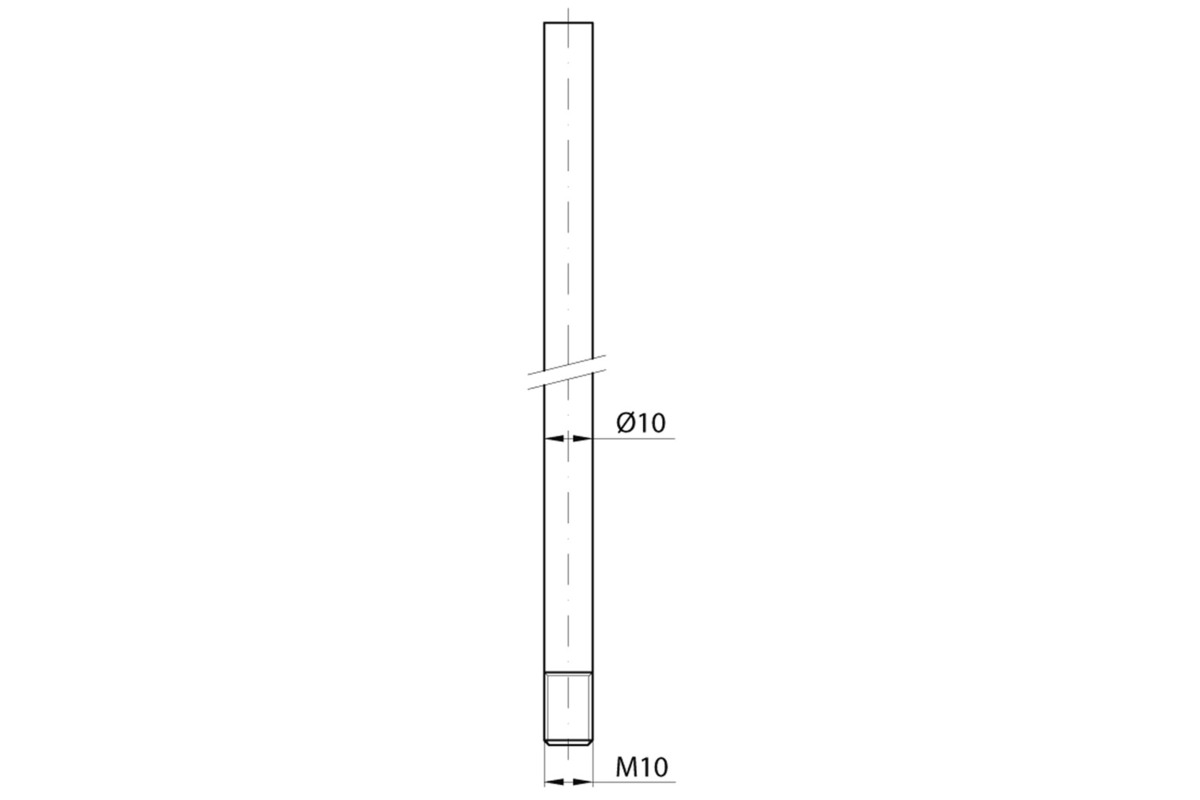 Rundstangen MSL 1825 für Einlass-Hebelkantenriegel