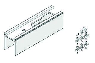 Aufnahmeprofil für Laufschiene HAWA-Junior 80/100