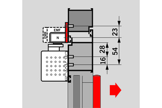 Montageplatte zu Gleitschienen G-EMF
