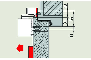 Montageplatte 30 mm zu Gleitschienen G-N XEA