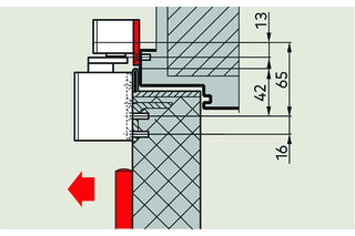 Montageplattenset 40 mm zu Gleitschienen G-SR flach XEA