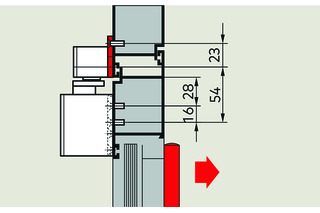 Montageplattenset 40 mm zu Gleitschienen G-SR/BG XEA
