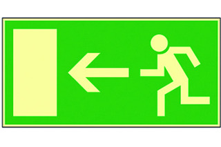 Langnachleuchtende Rettungsschilder