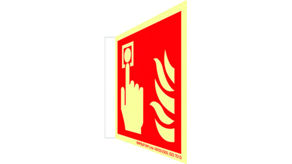 Langnachleuchtende Brandschutzschilder