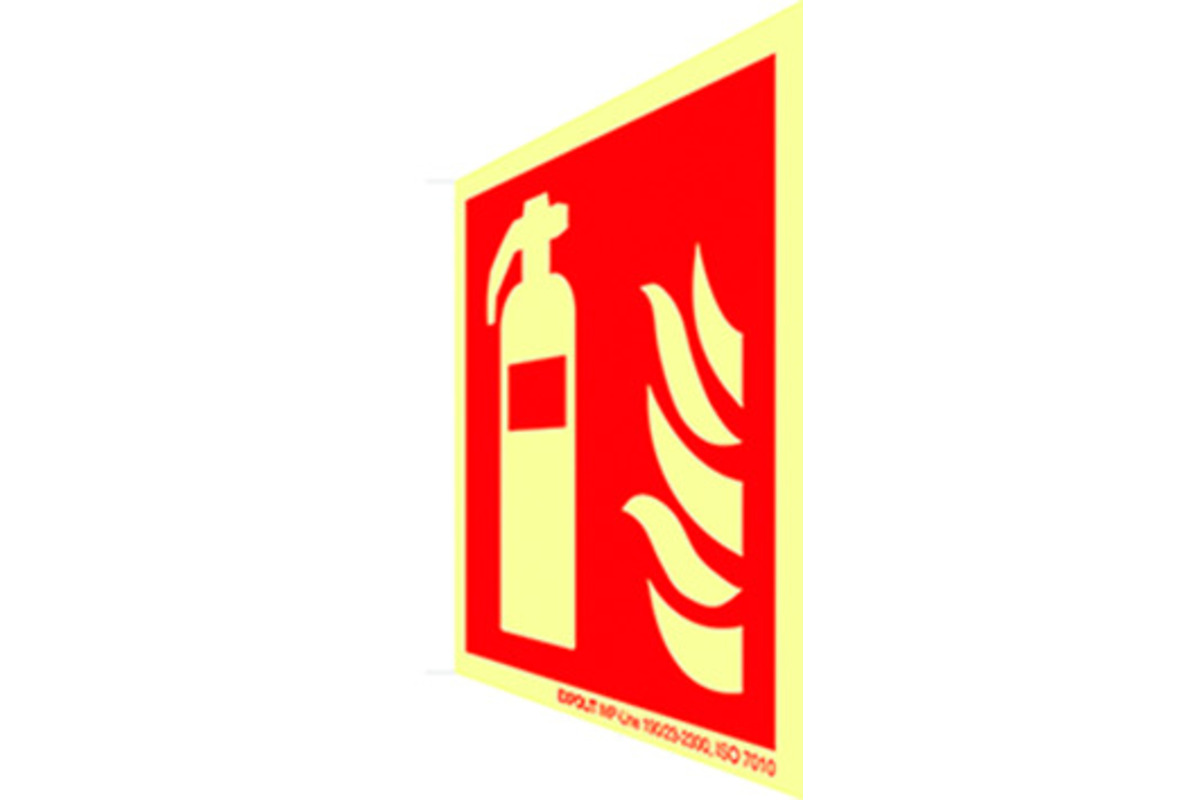 Langnachleuchtende Brandschutzschilder