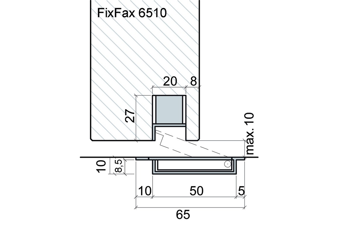 Bodentürpuffer FixFax® 6510