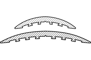 Hohlflachschienen HEBGO 150 / 154