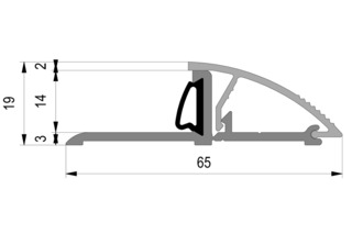 Türschwellenprofile ALUMAT mit Dichtung