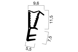 Haustür-Dichtungsprofile GOLL SF 1016