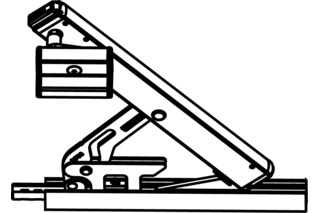 Oberlichtscheren GEZE OL 90 N abschliessbar mit Flügelbock