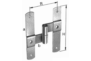 Mittelband-Scharniere übernietet