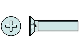Metallschrauben Senkkopf DIN 965