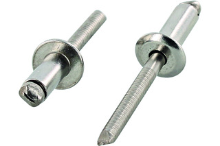Blindnieten OK-LINE mit Flachkopf und gerilltem Nietdorn A2 ISO 15983