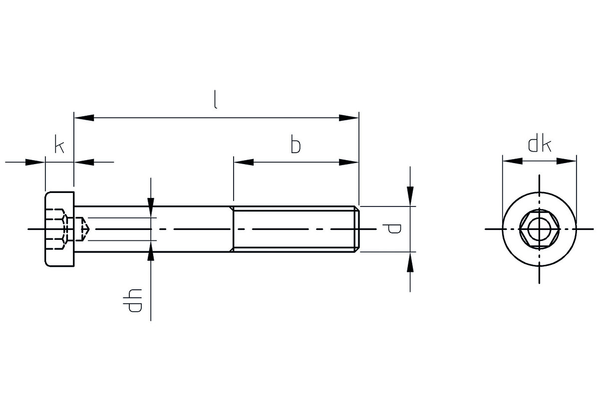 Zylinderschrauben A2 OK-LINE mit Innensechskant ISO 4762