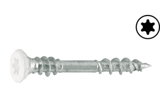 Verbindungsschrauben PROFIX, Kopf weiss RAL 9010