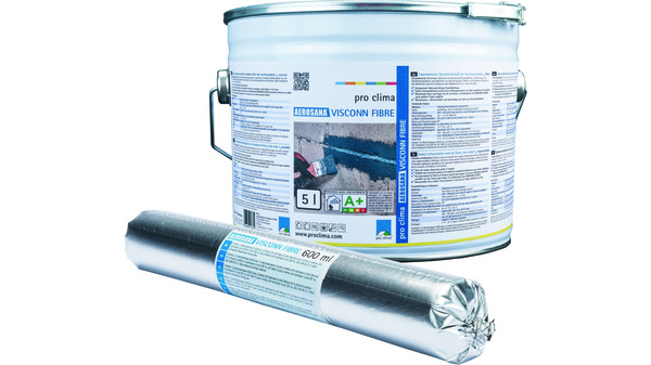 Dichtstoff PRO CLIMA AEROSANA VISCONN FIBRE Schwarz