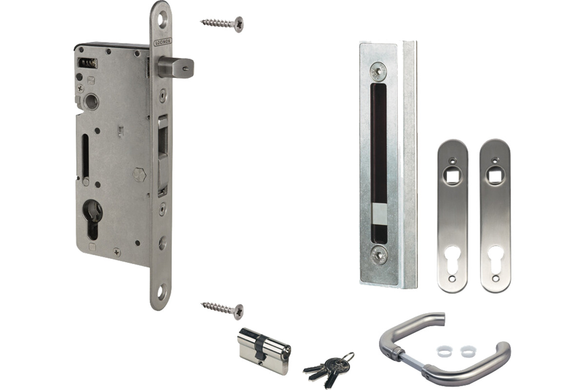 Einsteckschloss-Set LOCINOX H-WOOD-Set