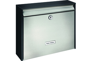 Briefkästen Oxford 6877 black&steel BURG-WÄCHTER