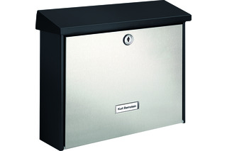 Briefkästen London 6867 black&steel BURG-WÄCHTER
