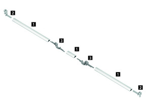 Zweiseitiger Adapter Typ A/B für Push-to-open Multi-Synchronisation