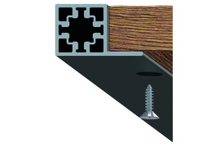 Seiten-/ Bodenprofil HETTICH Cadro, anschraubbar