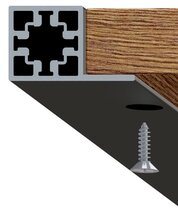 Seiten-/ Bodenprofil HETTICH Cadro, anschraubbar