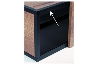 Schiebetürprofil HETTICH Cadro vorliegend, oben