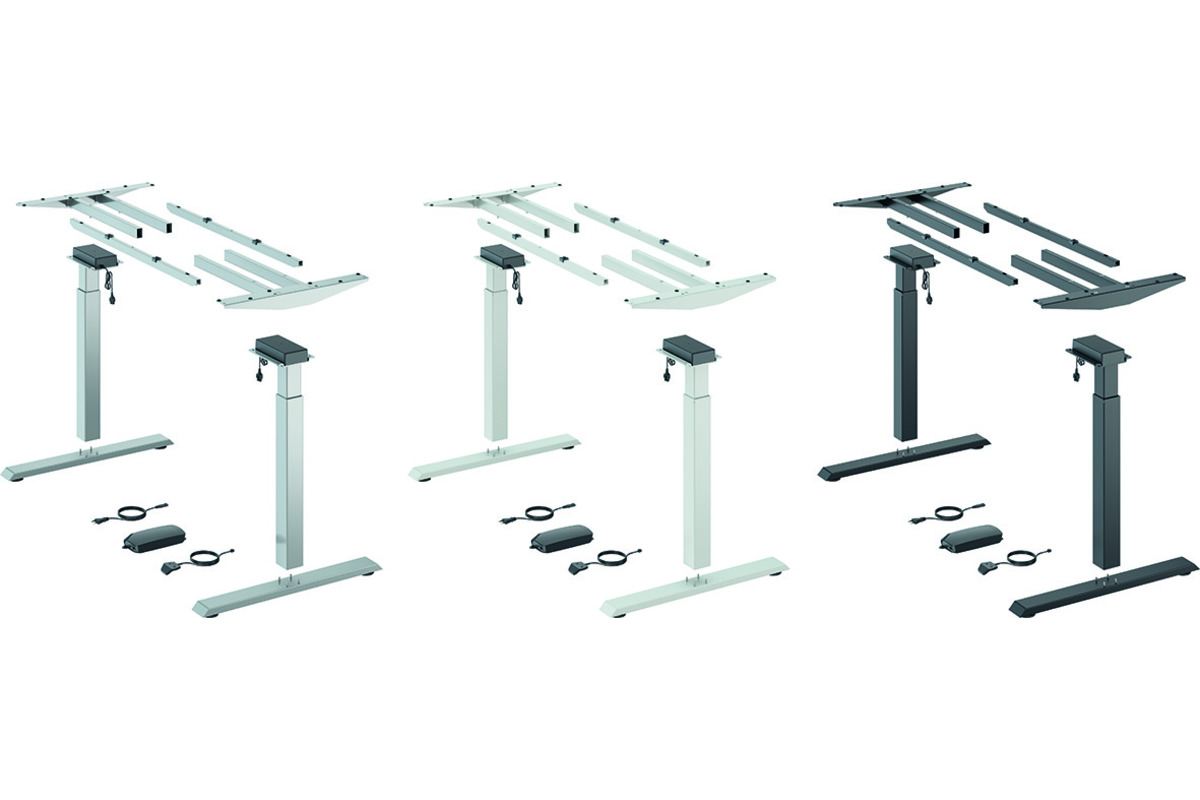 Höhenverstellbares Elektro-Schreibtisch-System HETTICH Steelforce Pro 370 SLS