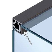 Clip-Eckprofil HETTICH Cadro 2-seitig