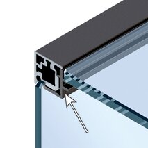 Clip-Eckprofil HETTICH Cadro mit Auflage