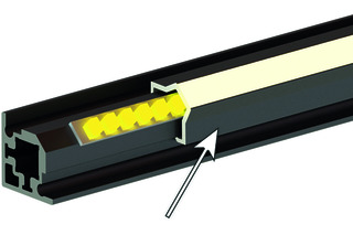 Clip-Eckprofil HETTICH Cadro 2-seitig für indirekte Beleuchtung