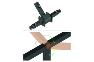 T-Stück-Verbinder HETTICH Cadro 360 °