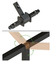 T-Stück-Verbinder HETTICH Cadro 360 °