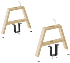 Design Tischfuss A HETTICH für Steelforce Tischgestelle