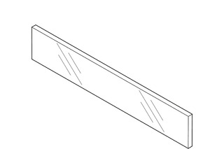 Front-Einschubelement BLUM LEGRABOX pure/free C, Glas klar